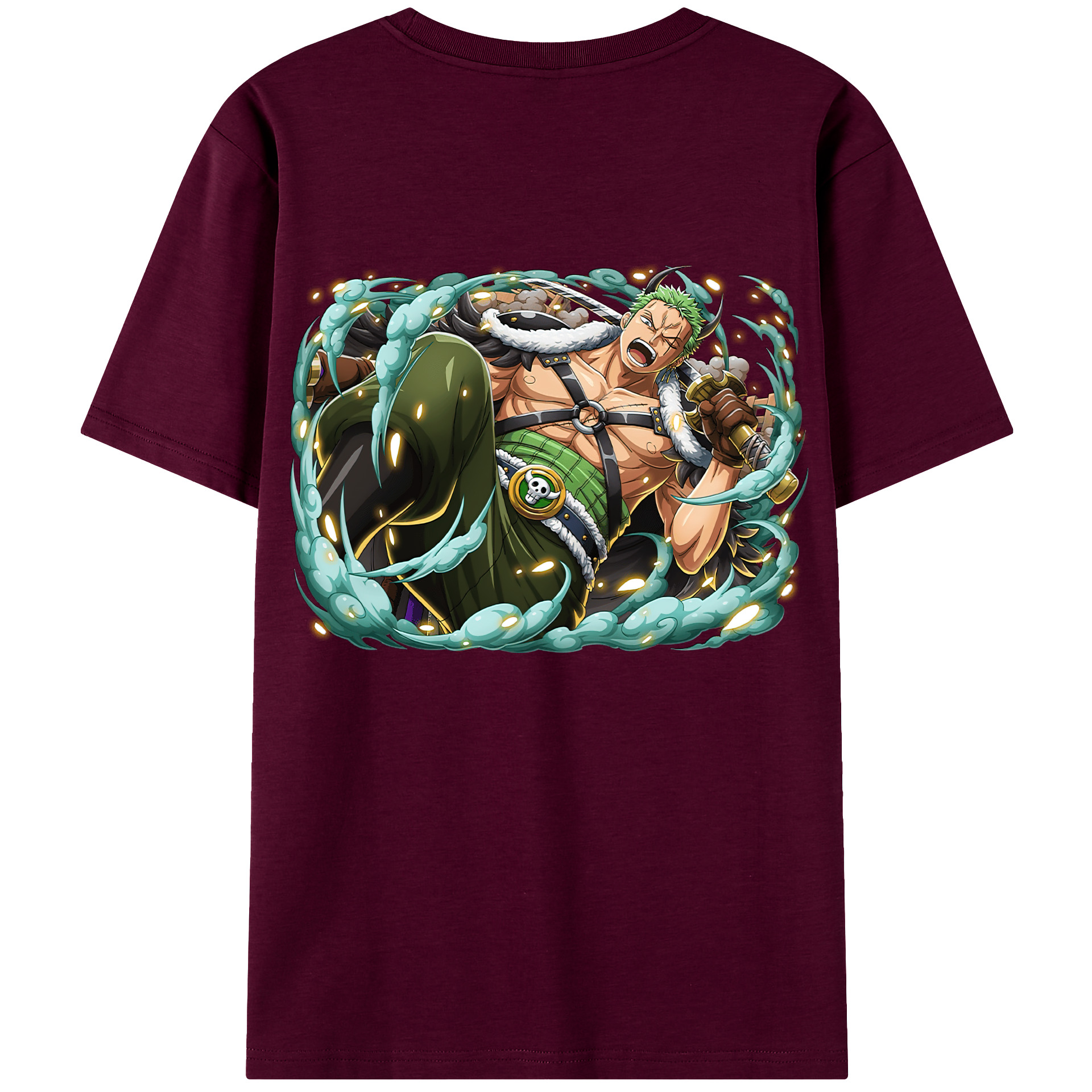 ワンピース ロロノア・ゾロ ONE PIECE Roronoa Zoro レディース半袖Tシャツ(バックプリント)